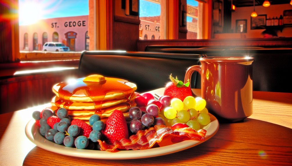 hearty breakfast with signature dishes