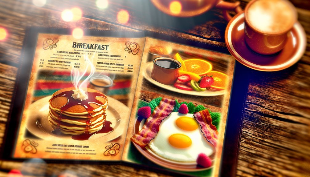 hearty breakfast with variety