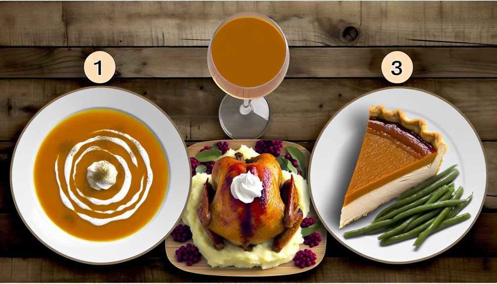 holiday three course meals