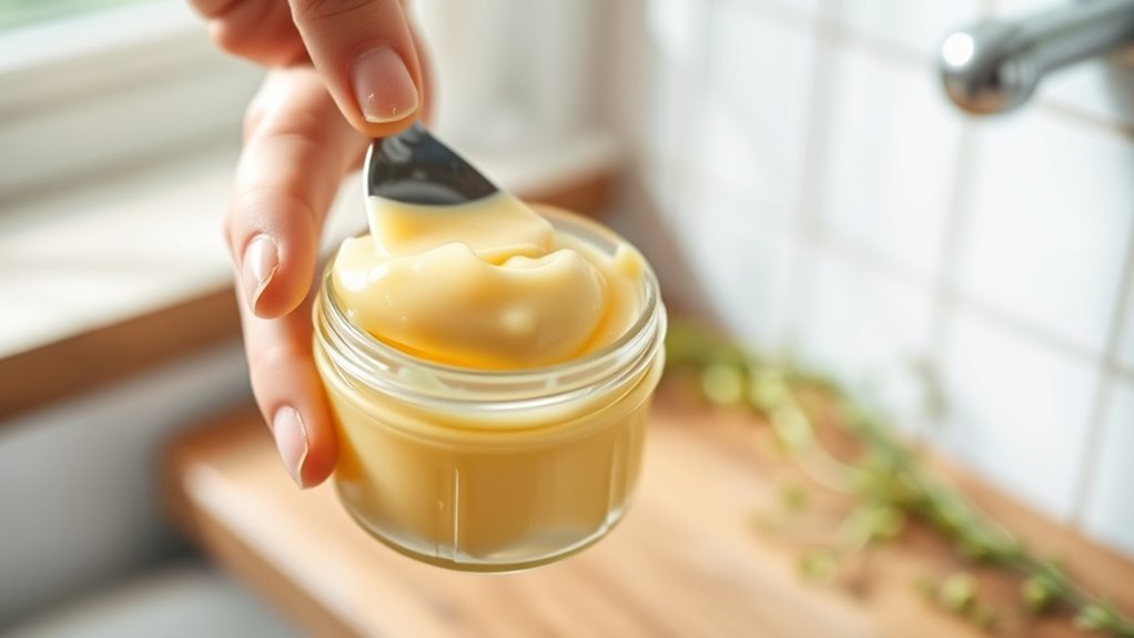 apply beef tallow gently