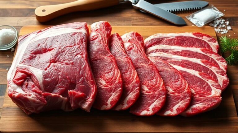 beef cuts included list