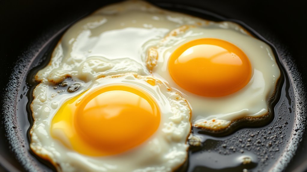 calorie variations in fried eggs