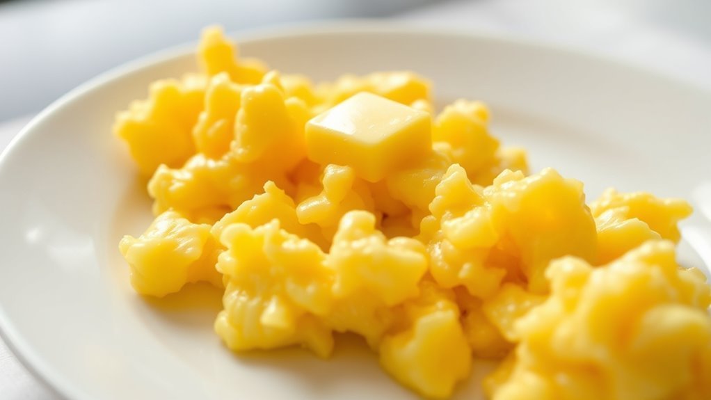 calories in plain scrambled eggs
