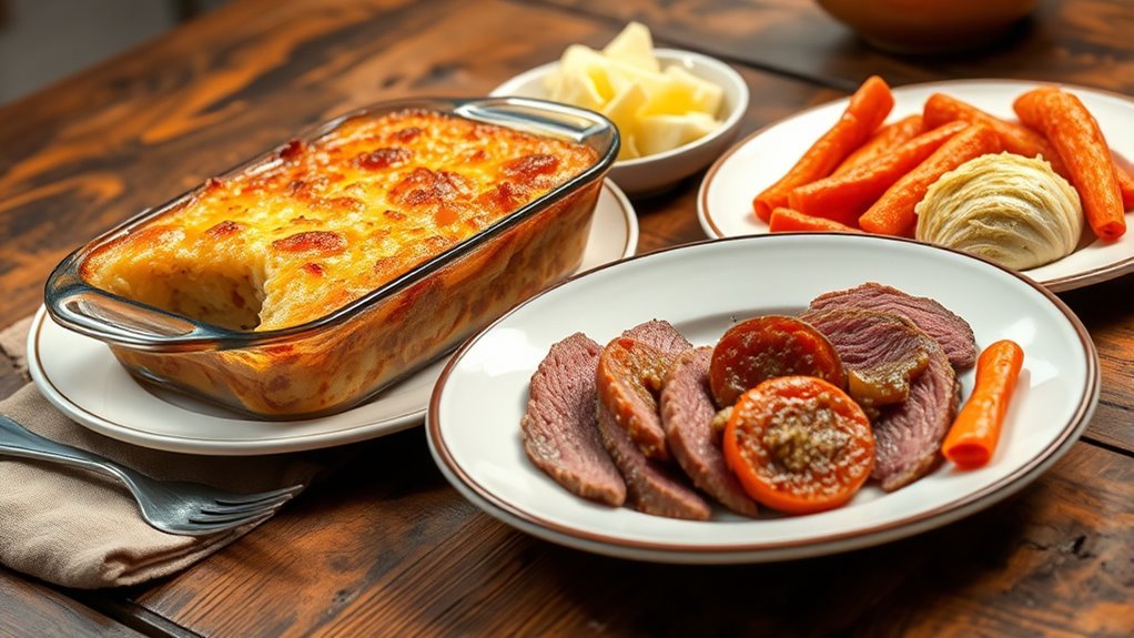 cheesy layered potato casserole