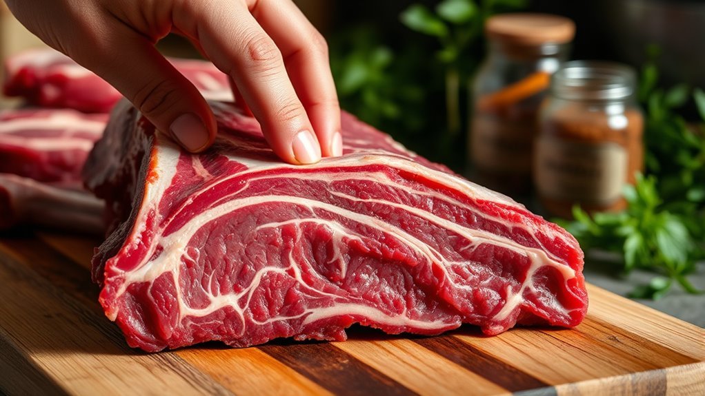 choose meaty marbled ribs