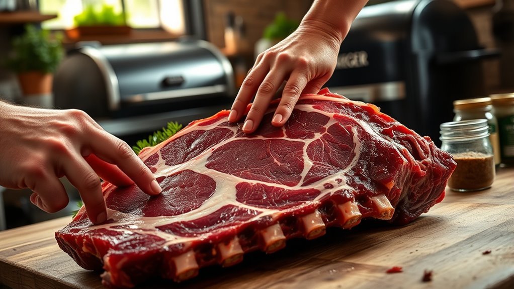 choose meaty well marbled ribs