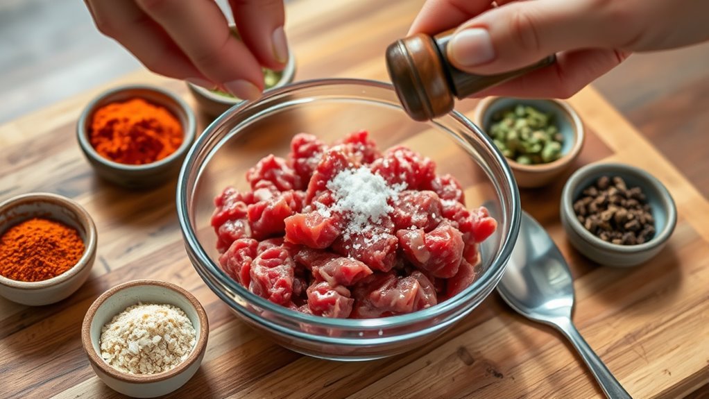 cook crumble season drain