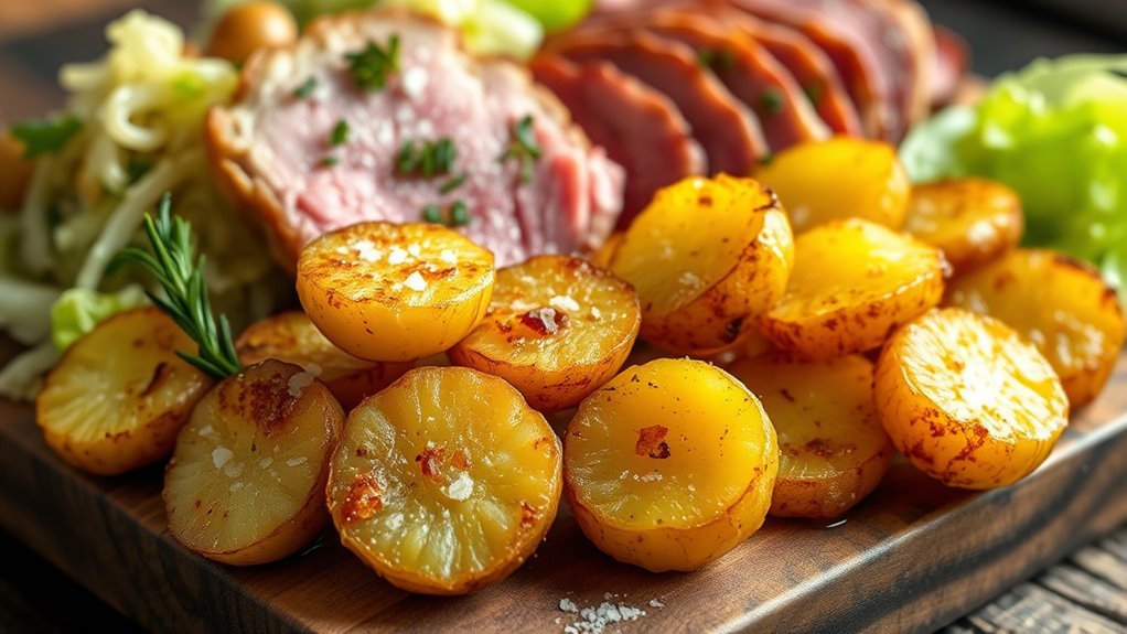 crispy smashed baby potatoes