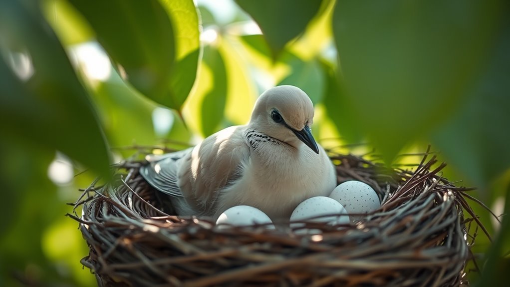 dove egg sitting duration