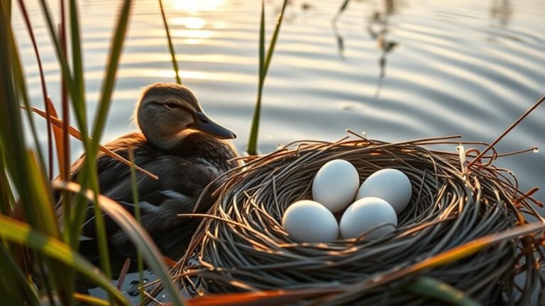 ducks typically lay eggs