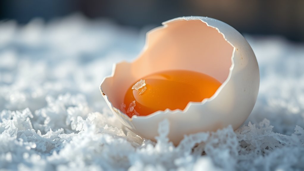 eating frozen eggs
