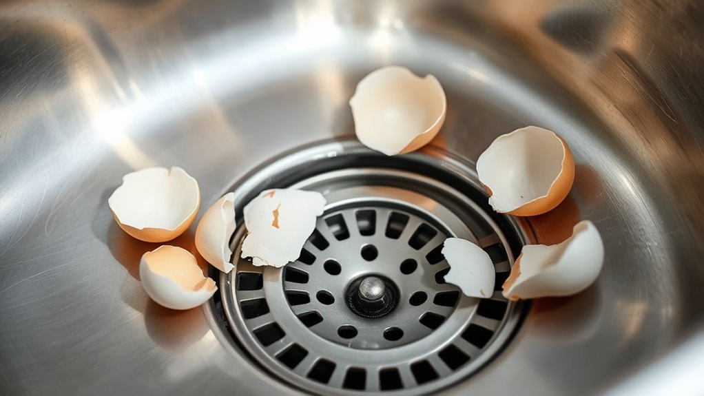 eggshells in garbage disposal