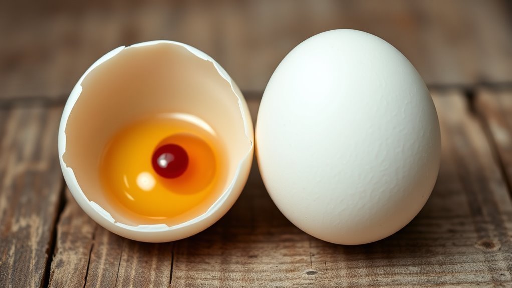 fertilized eggs distinctive bulls eye