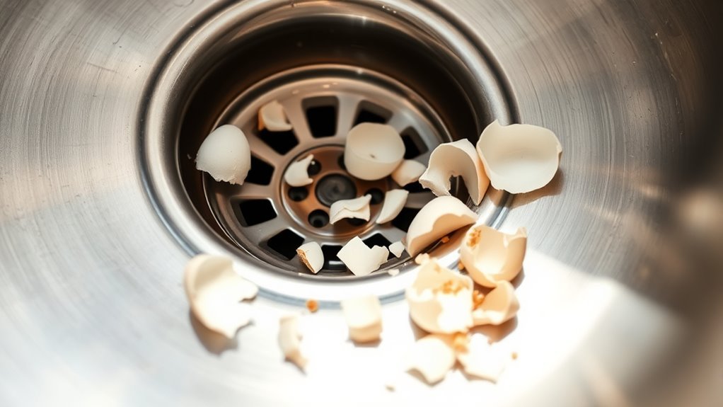 food debris causes clogs