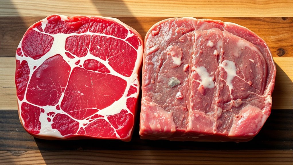 fresh beef mild metallic smell