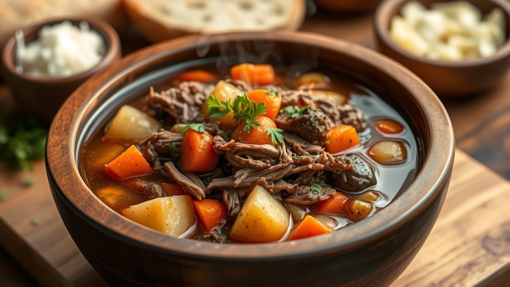 leftover italian beef soup