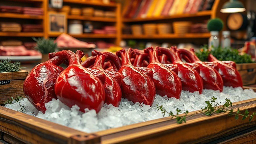 local butcher shops provide fresh beef hearts