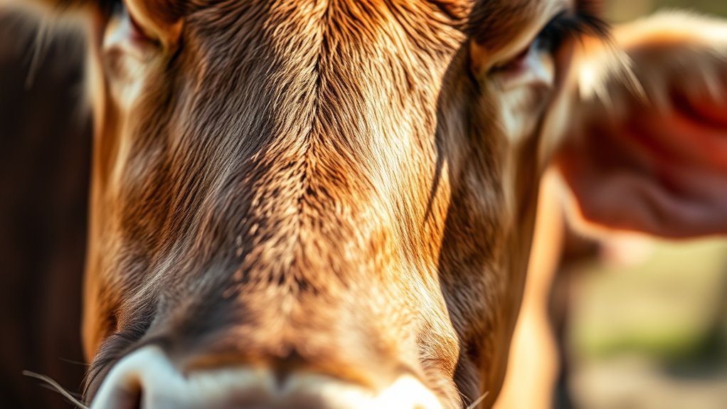 locate cow s cheek area