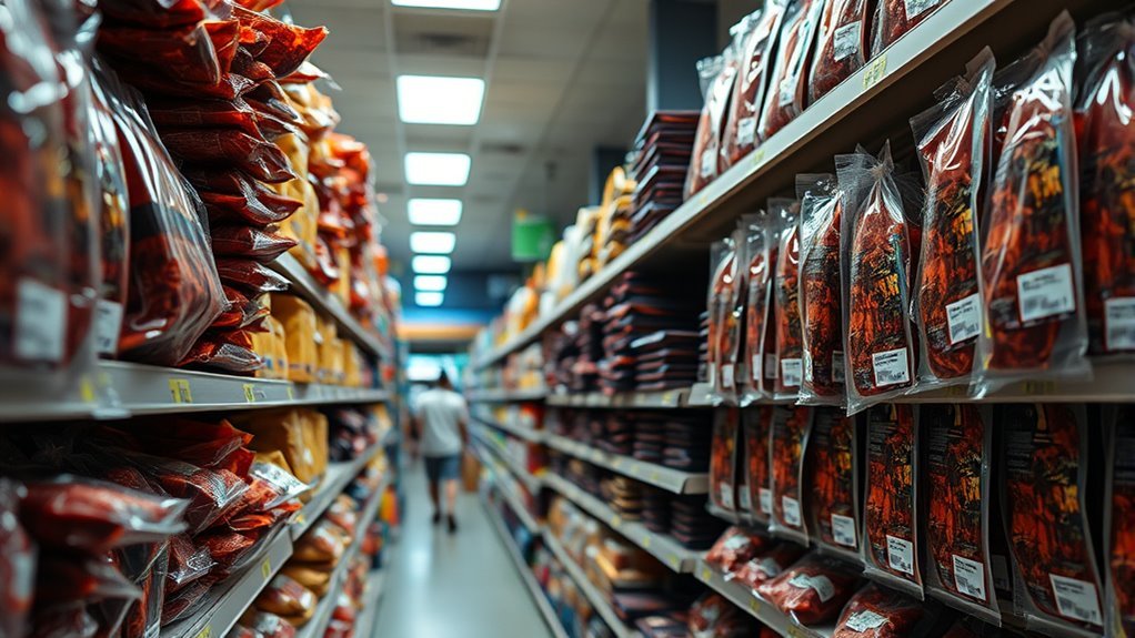 locate dried beef quickly