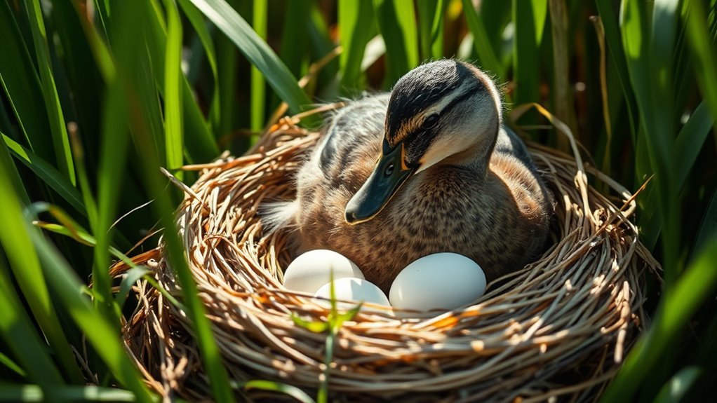 prepare nest collect eggs