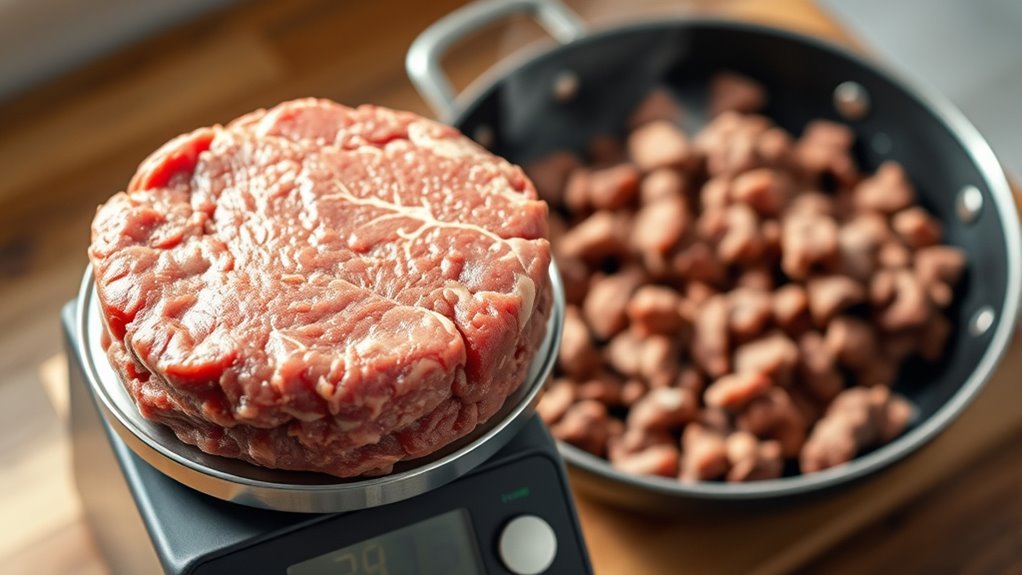 raw weight ensures accurate tracking