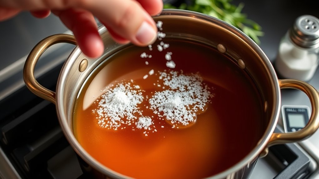 reduce salt when using consomm