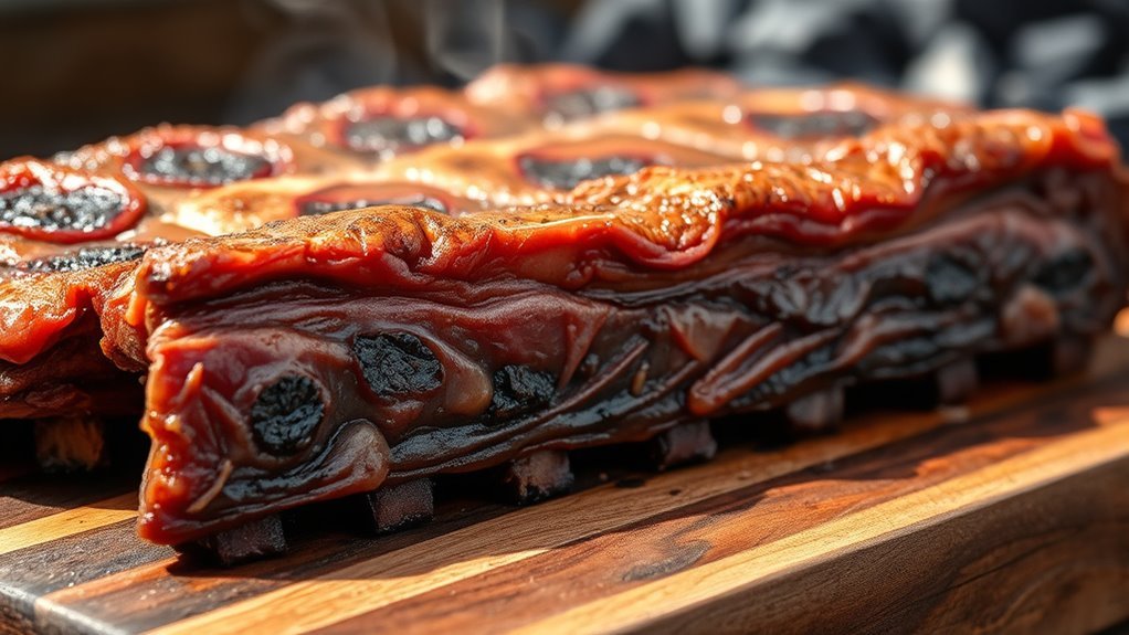 rich juicy well marbled ribs