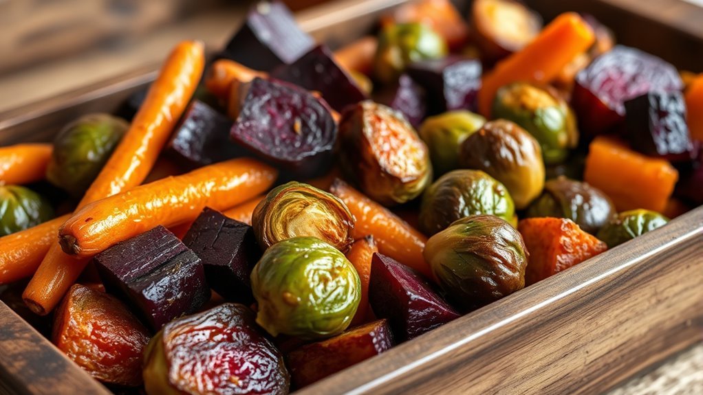 roast vegetables with beef tallow