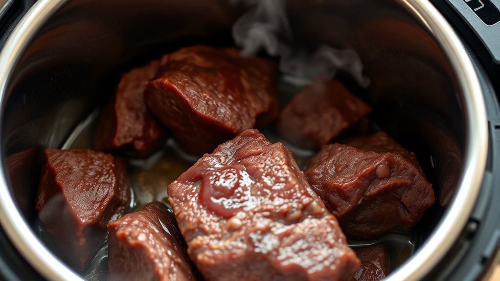 sear beef for flavor