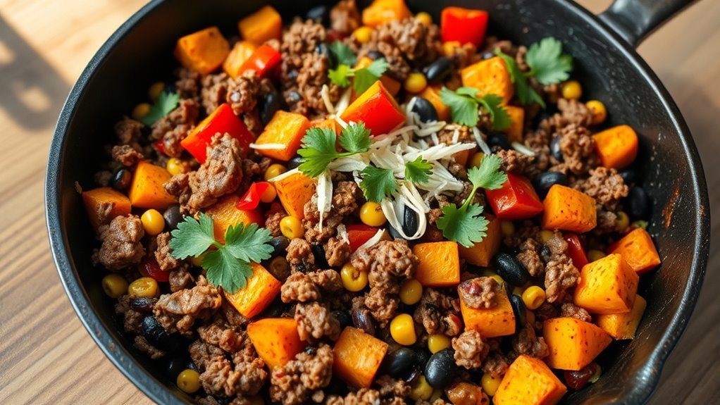 southwest beef sweet potatoes