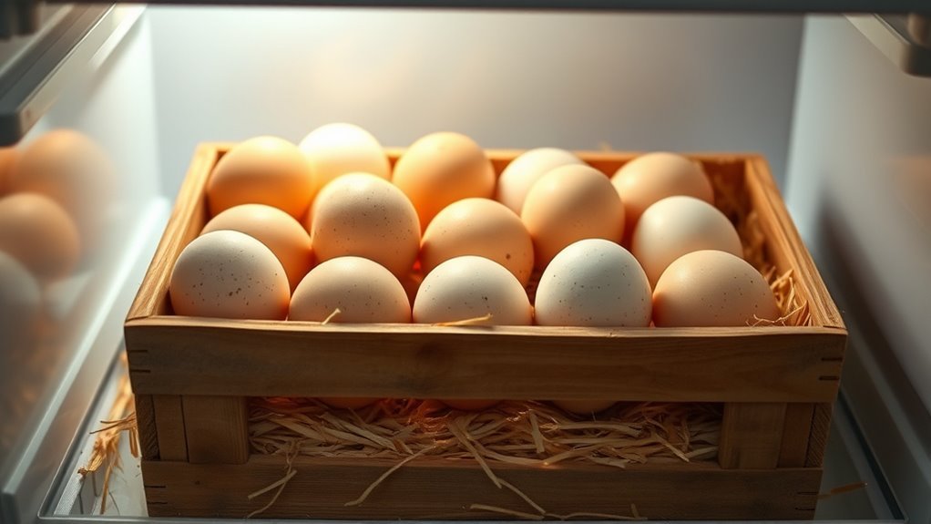 store eggs properly in fridge