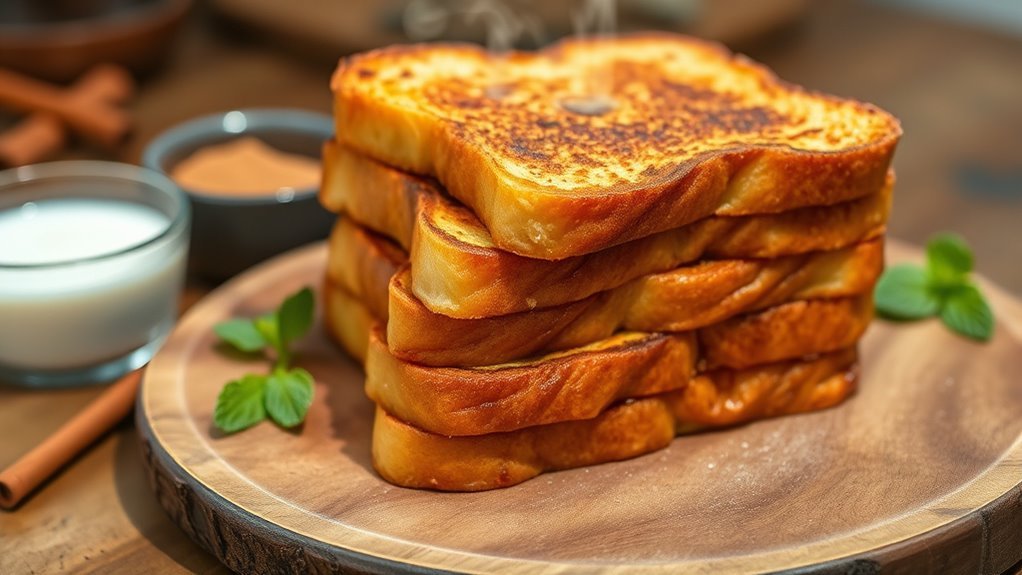 vegan custard coated breakfast