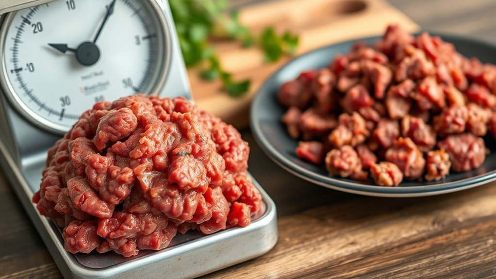 weigh raw for accuracy