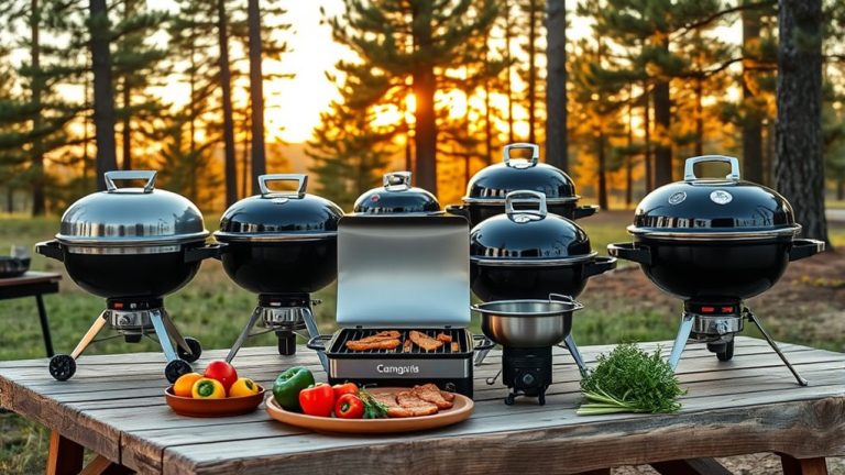 camping grill stove combos