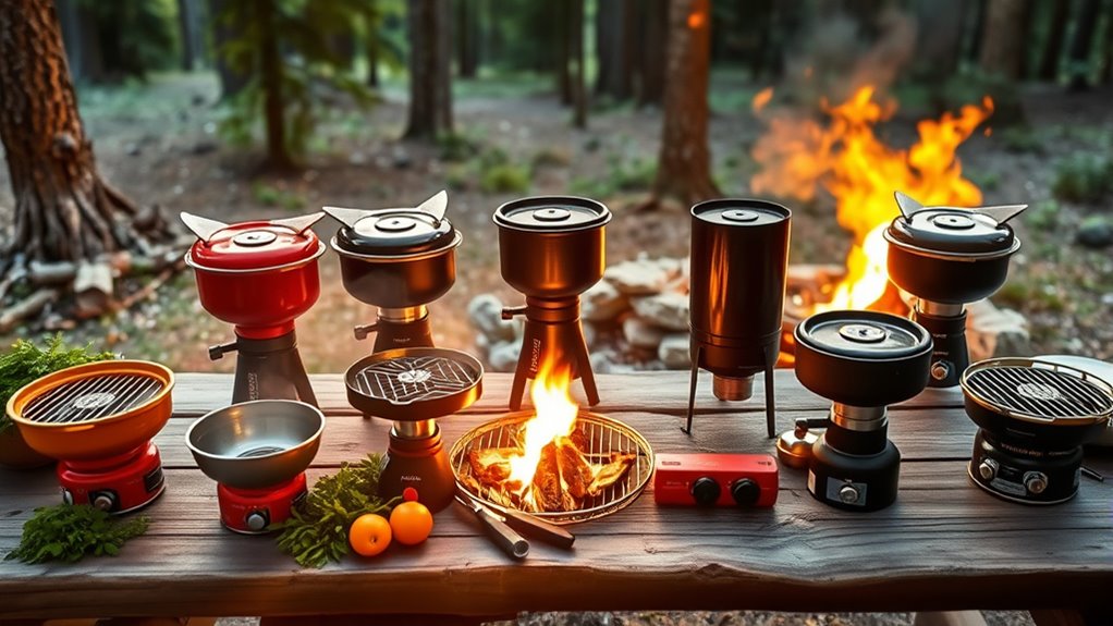 camping stove grill combos