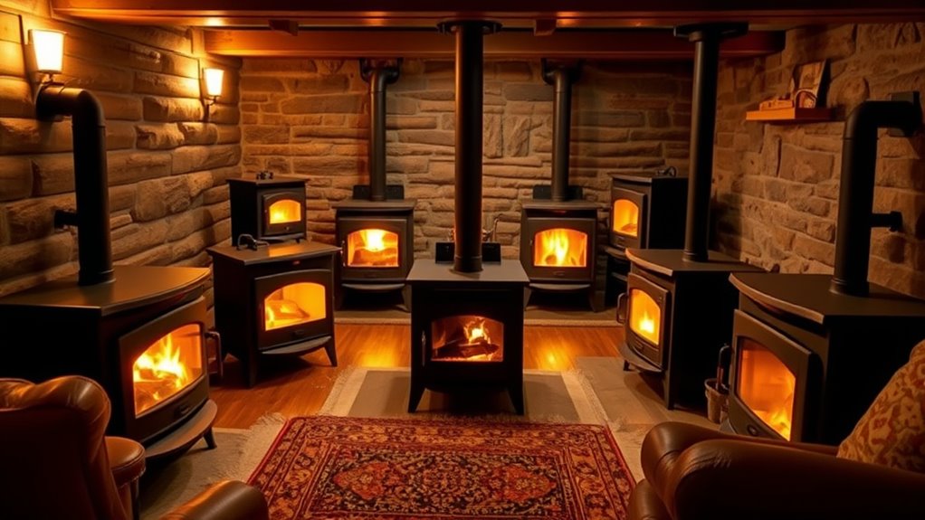 cozy basement wood stoves