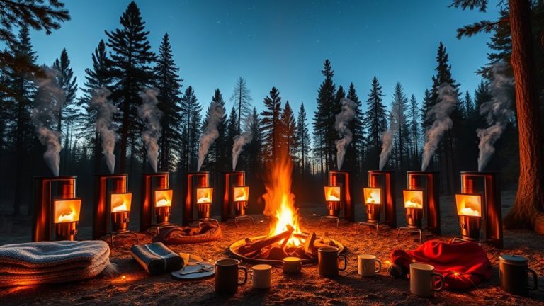 cozy outdoor tent stoves