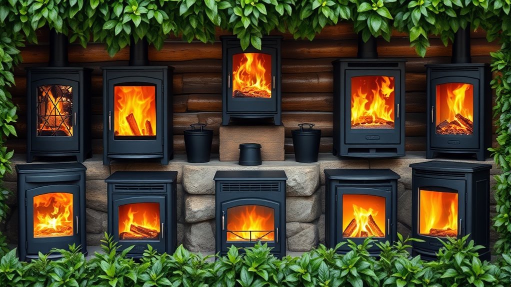 cozy rear flue wood stoves
