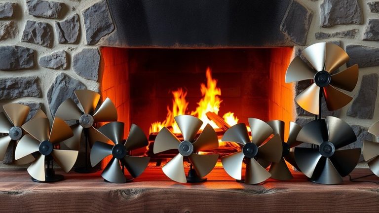 efficient wood stove fans
