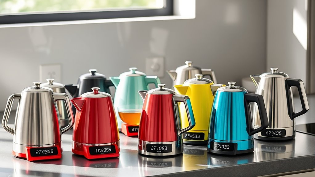 electric kettles with timers