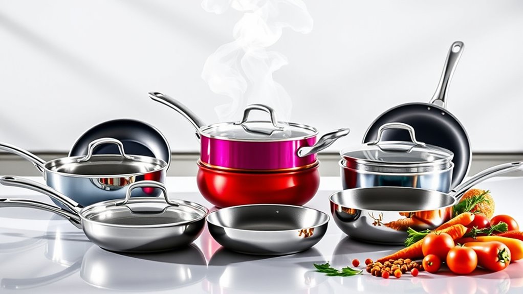 fast heating induction pans
