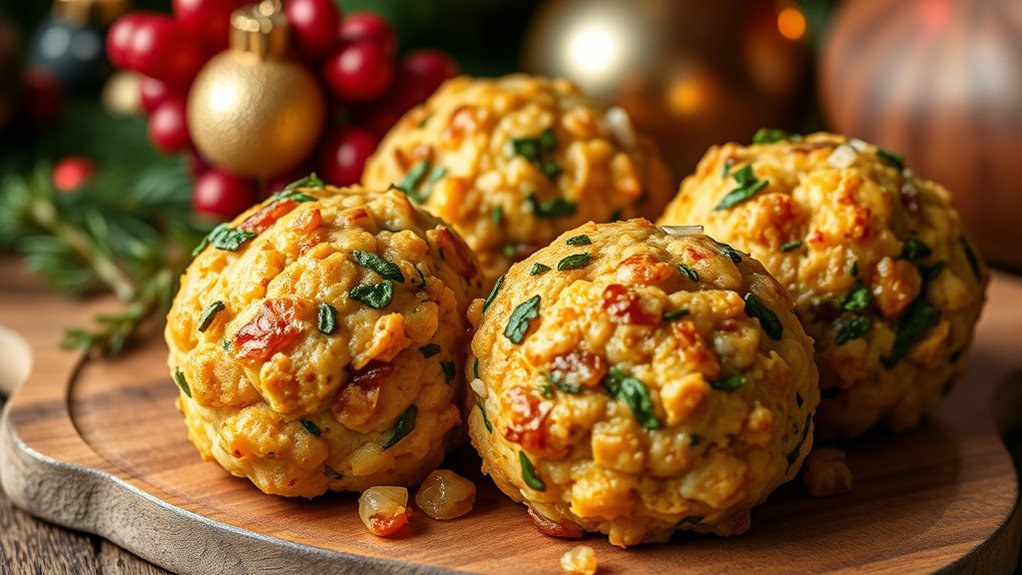 holiday stuffing ball recipes