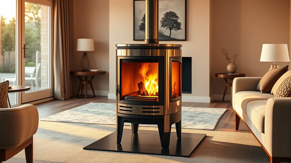 modern wood burning stoves