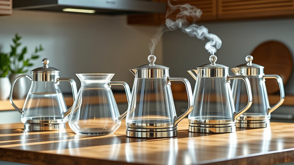 plastic free glass kettles