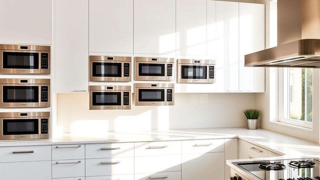 space saving stylish microwaves