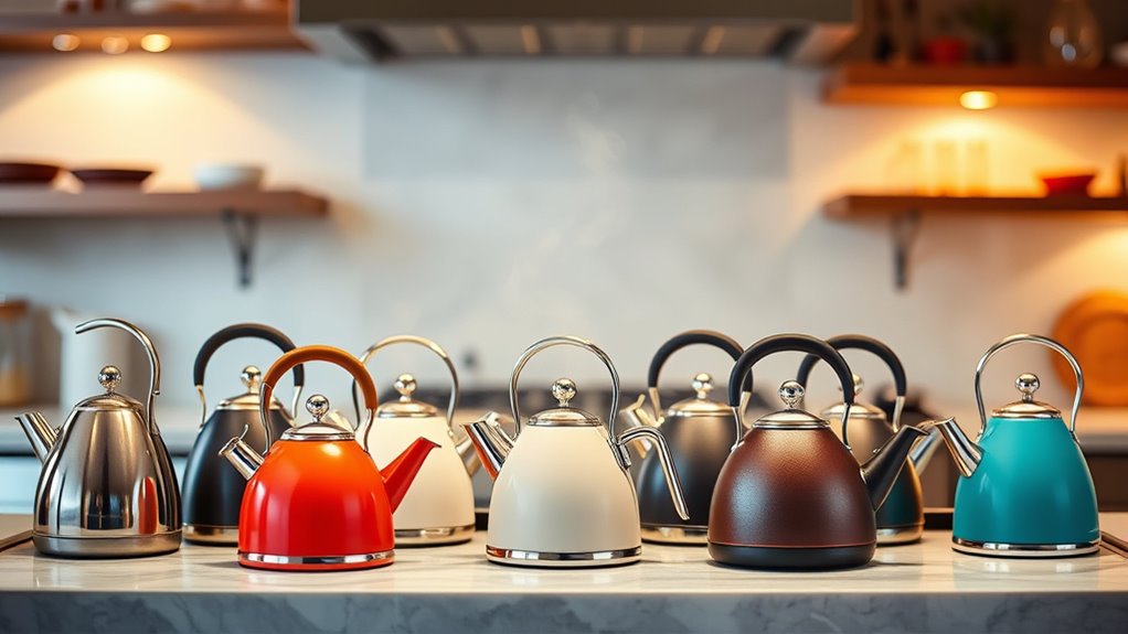 stylish gas stove kettles