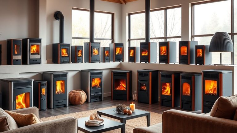 stylish pellet stoves selection