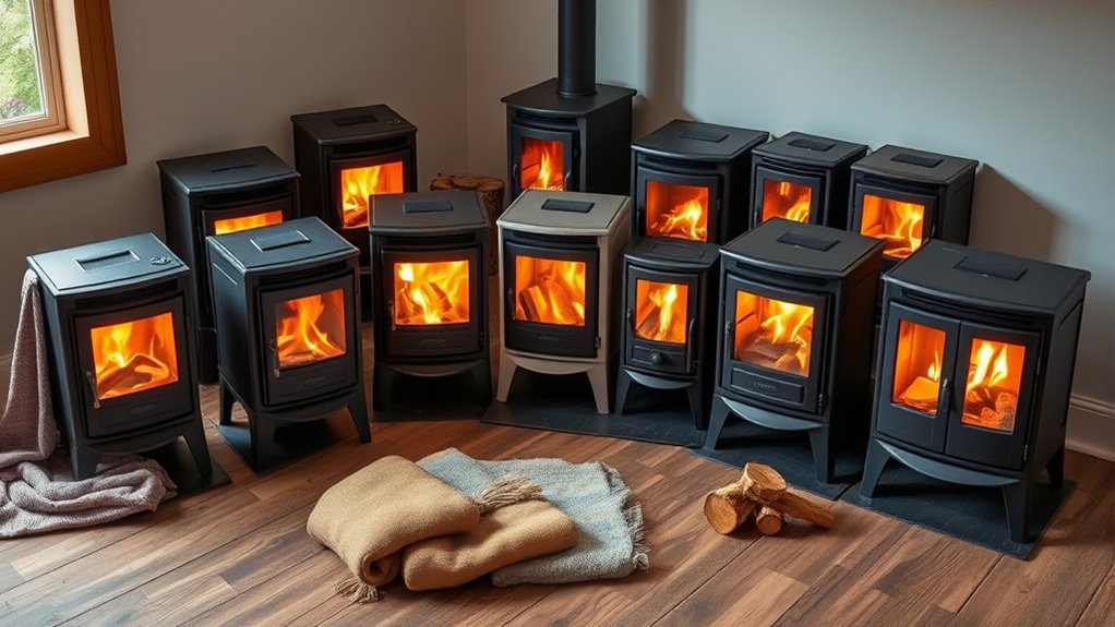 stylish small wood stoves