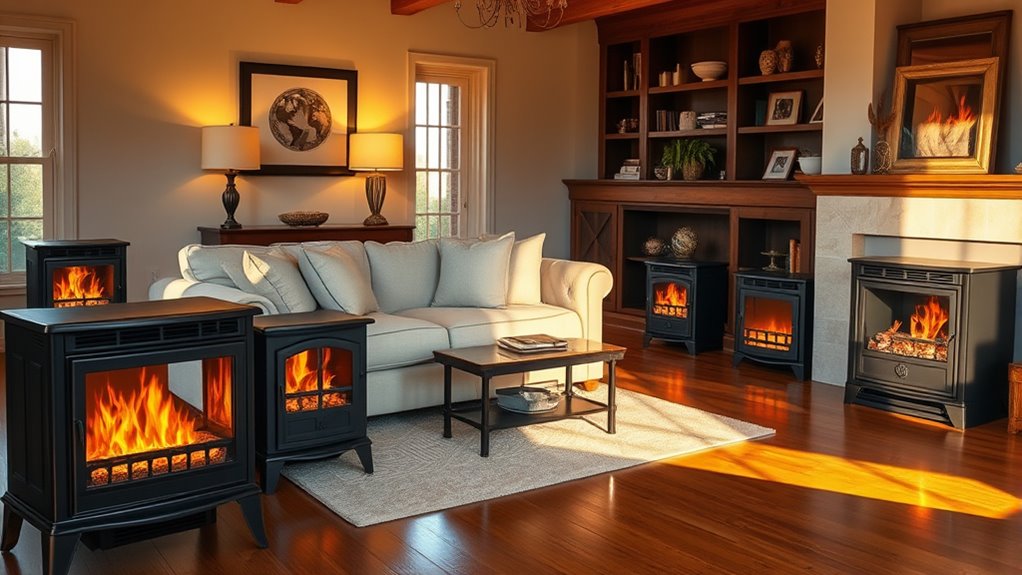 top electric log stoves