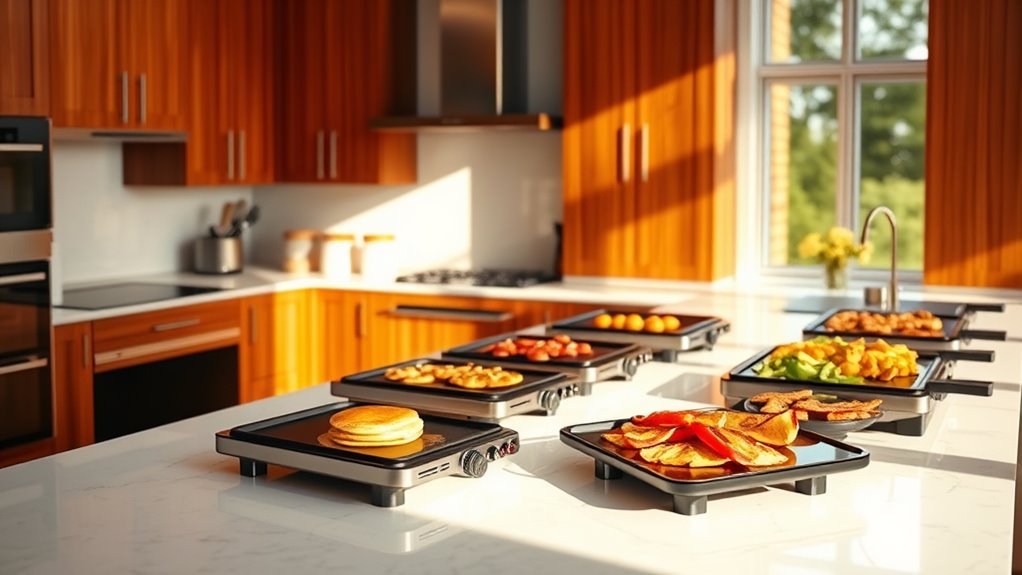 top electric stove griddles